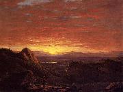 Frederic Edwin Church Morning, Looking East over the Hudson Valley from the Catskill Mountains oil painting artist